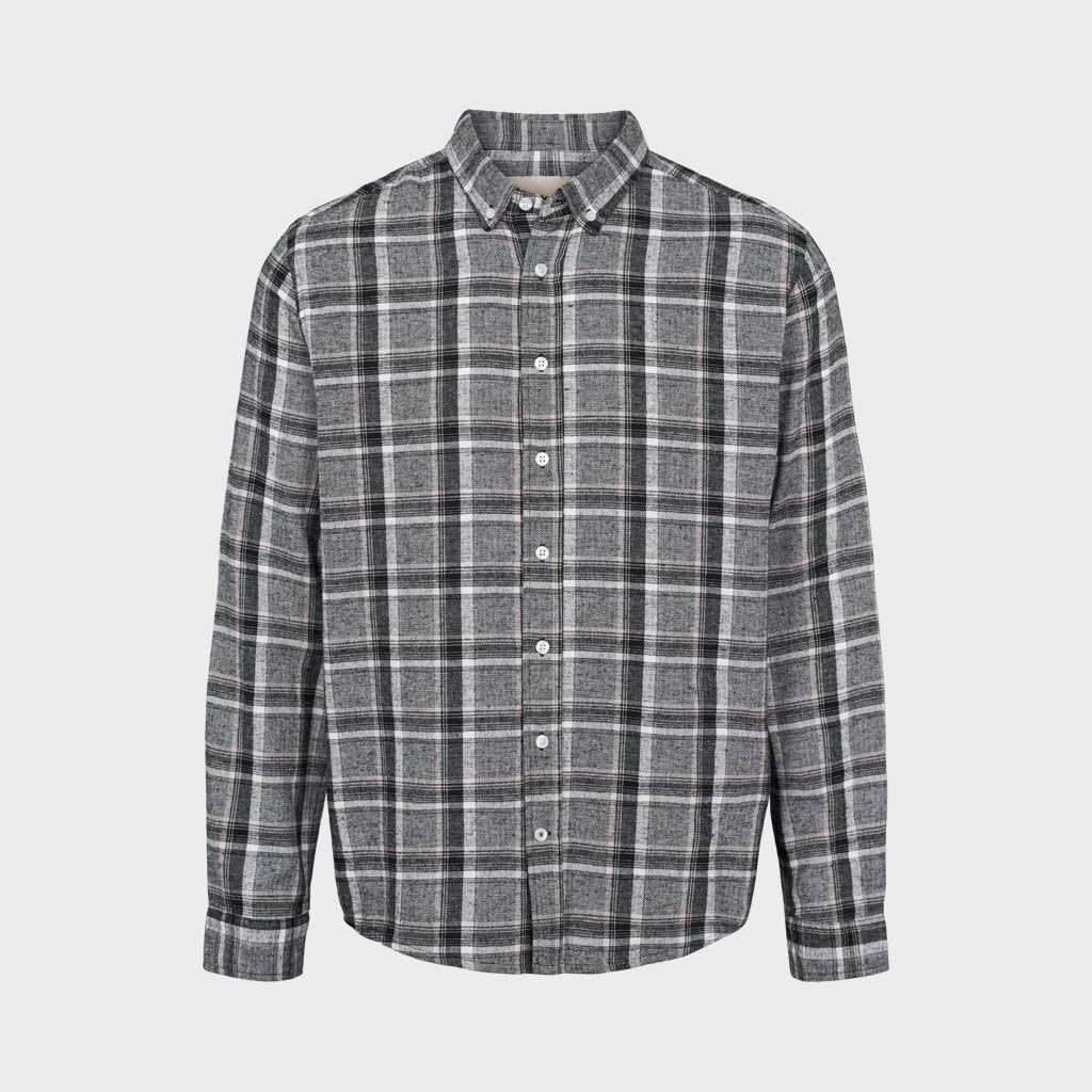 Legends Humphrey Flannel Check 02 Shirt Shirts L/S Grey